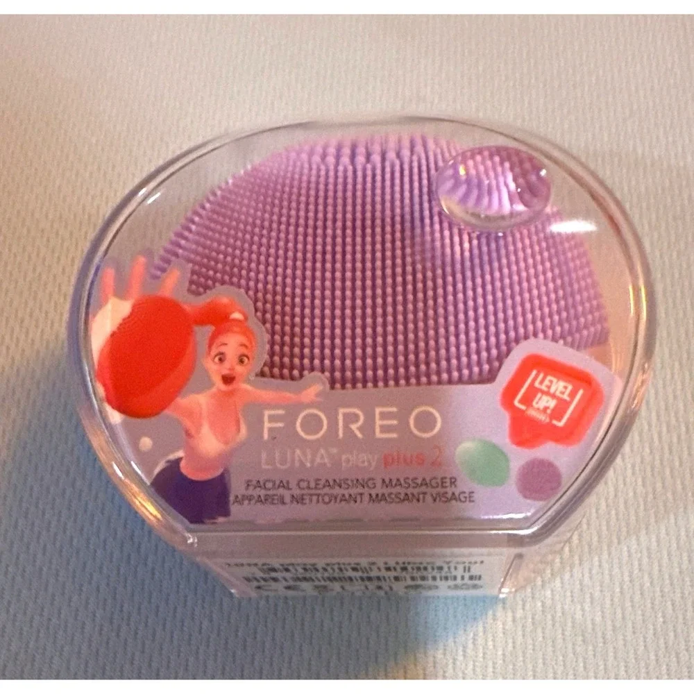 Foreo LUNA play plus 2 Facial Cleansing Massager Lilac You! New T-Sonic Silicone